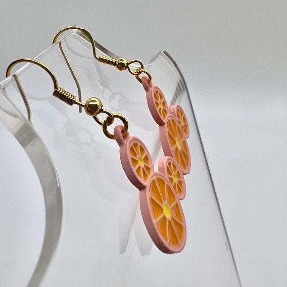 Mickey Mouse Earrings - Orange Slice Earrings - Summer Earrings - Disney Earring - Picture 7 of 10